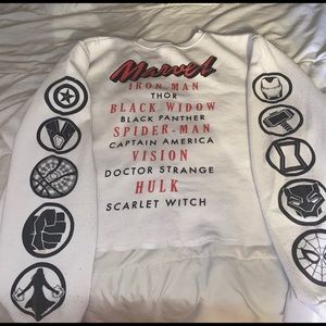 Soft crop top MARVEL sweater.